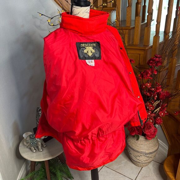 Descente Men’s Vintage Red Retro Ski Snow Winter Parka Jacket Size US XL - Picture 13 of 16